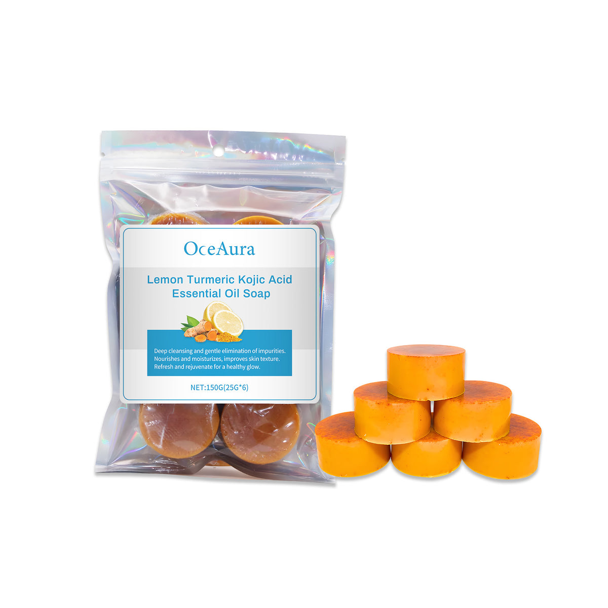 Lemon turmeric cleansing bar