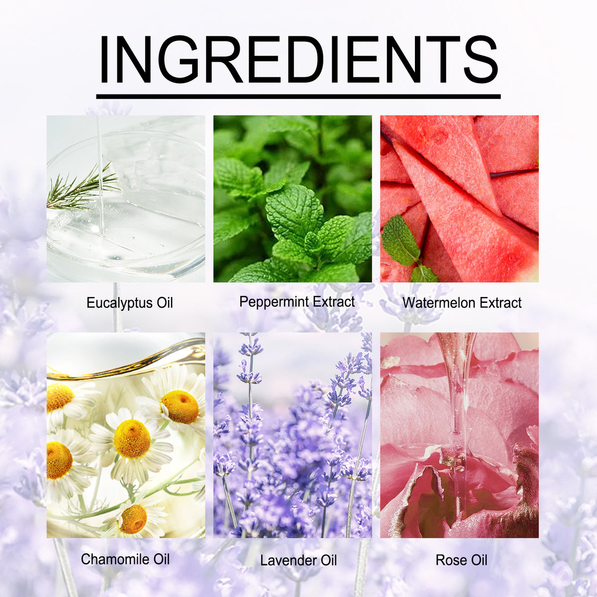 Eucalyptus mint shower steamers detail