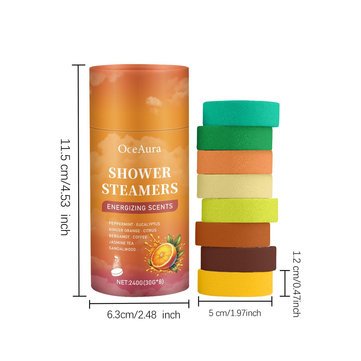 Aromatherapy shower steamer tablets product view