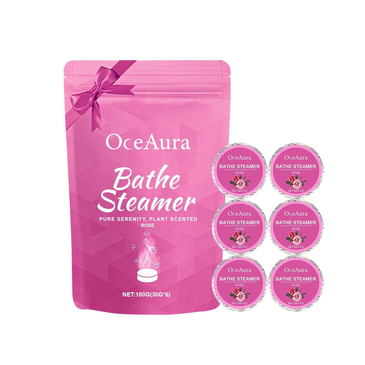 Rose shower steamers six pack