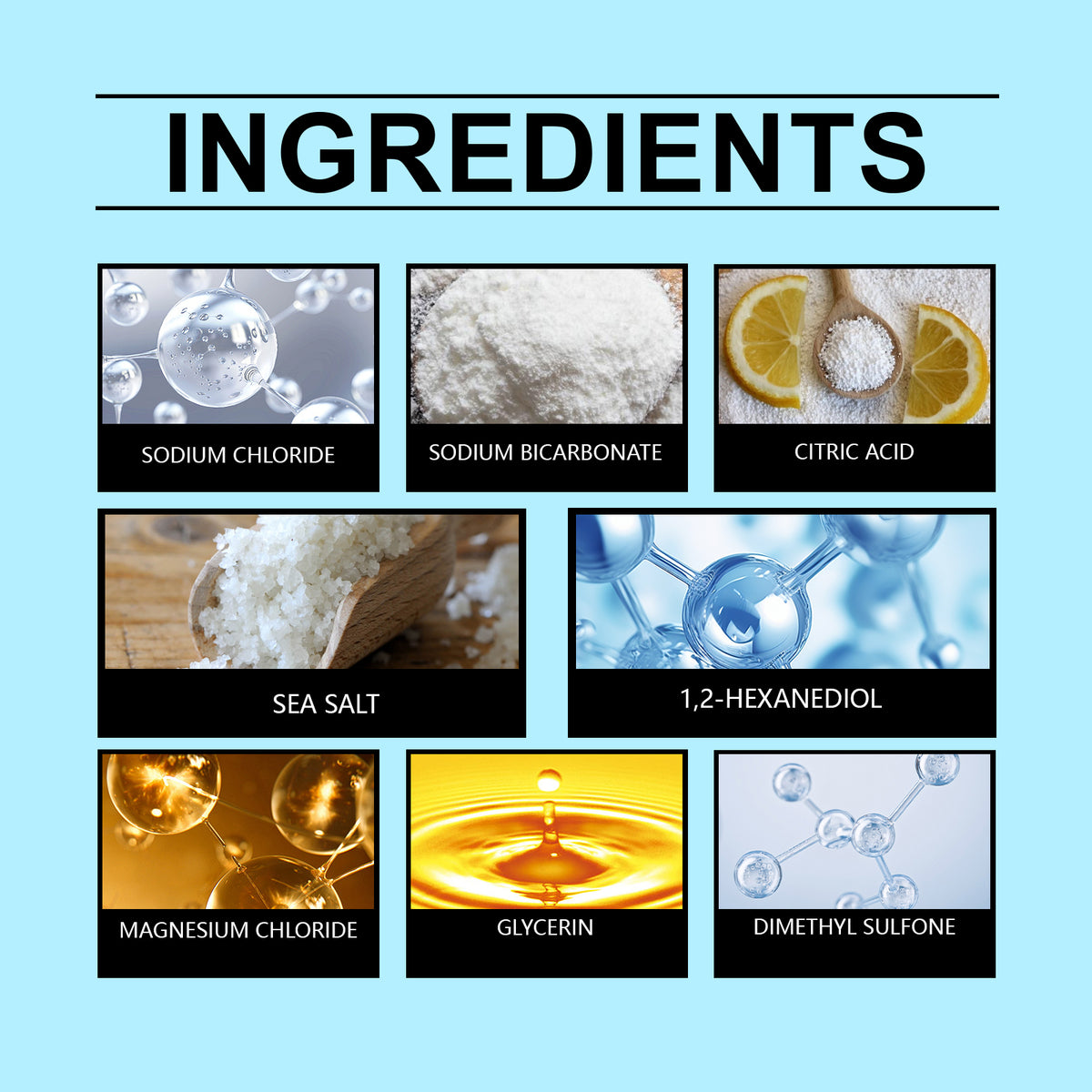 Magnesium bath soak sheets product view