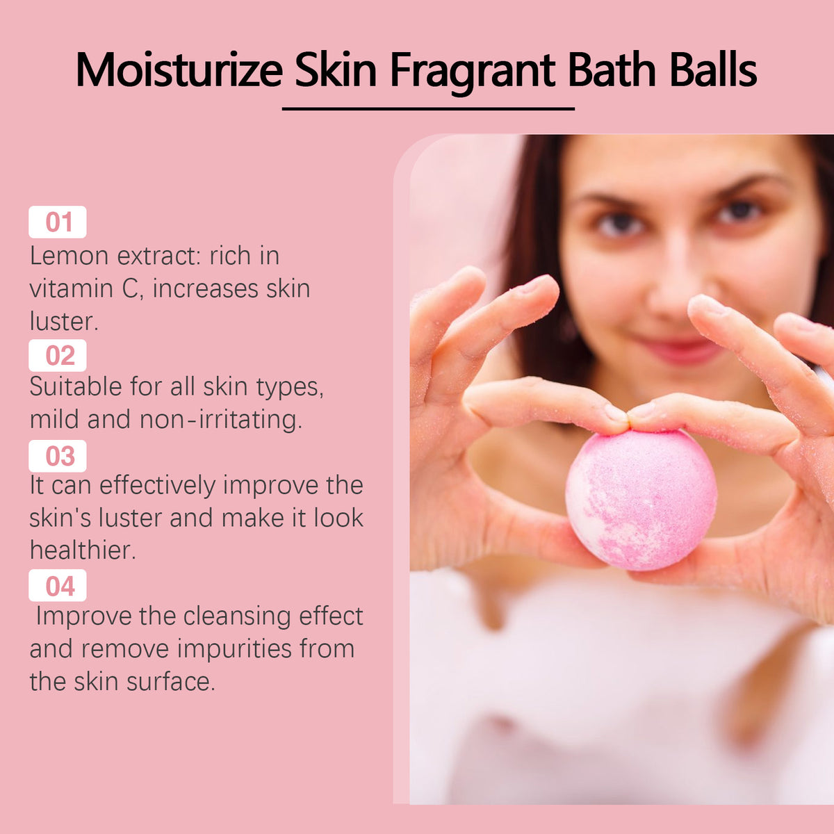 Bath bomb gift set lifestyle view